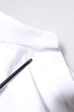 Dolce & Gabbana White GOLD Cotton Long Sleeves Men Dress Shirt