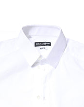 Dolce & Gabbana White Cotton MARTINI Formal Men Dress Shirt