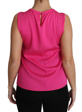 Pink Family Silk Tank  Mama Blouse Top Shirt Dolce & Gabbana