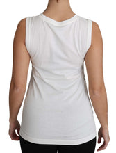 White Cotton #dgfamily Sleeveless Shirt Tank Top Dolce & Gabbana