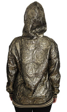 Im The Queen Jaquard Gold Sweatshirt  Hoodie Dolce & Gabbana