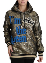 Im The Queen Jaquard Gold Sweatshirt  Hoodie Dolce & Gabbana