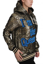 Im The Queen Jaquard Gold Sweatshirt  Hoodie Dolce & Gabbana