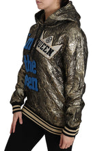 Im The Queen Jaquard Gold Sweatshirt  Hoodie Dolce & Gabbana