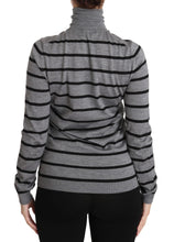 Gray Cashmere Silk Turtleneck Sweater Dolce & Gabbana