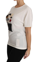 White Silk Stretch #dgfamily T-shirt Dolce & Gabbana