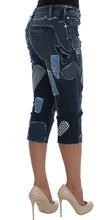 Stretch Blue Patchwork Jeans Shorts Dolce & Gabbana