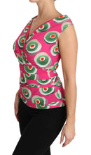 Pink Silk Stretch Sicilian Cake Top Dolce & Gabbana