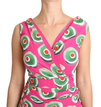 Pink Silk Stretch Sicilian Cake Top Dolce & Gabbana