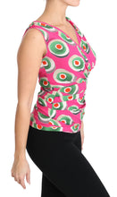 Pink Silk Stretch Sicilian Cake Top Dolce & Gabbana