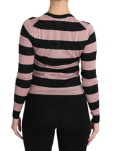 Pink Floral Cashmere Cardigan Sweater Dolce & Gabbana
