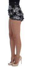 Black Crystal Sequined Mini Shorts Dolce & Gabbana