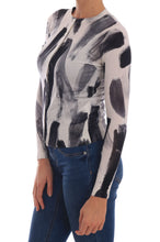 Cardigan Lightweight Silk Paint Stroke Sweater Dolce & Gabbana