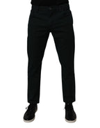 Dolce & Gabbana Dark Green Cotton Loose Men Denim Jeans