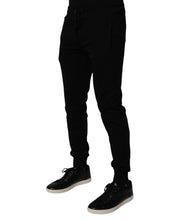 Dolce & Gabbana Black Cotton Jogger Sweatpants Pants