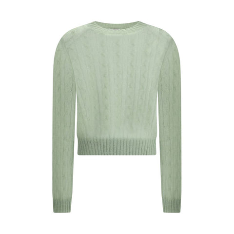 Mohair and wool cable knit Sweater Brunello Cucinelli