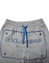 Dolce & Gabbana Gray Logo Cotton Men Jogger Sweatpants Pants