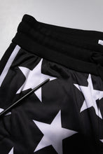 Dolce & Gabbana Black White Stars Jogger Men Sweatpants Pants
