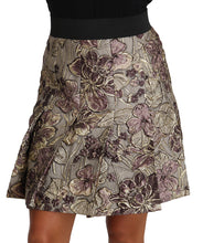 A-Line Mini Floral Print Jaquard Skirt Dolce & Gabbana