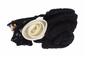 Diadem Headband Tiara White Rose Crystal Hair Gold Dolce & Gabbana