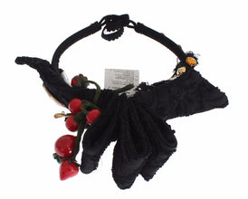 Diadem Headband Tiara Berry Fruit Crystal Bow Hair Dolce & Gabbana