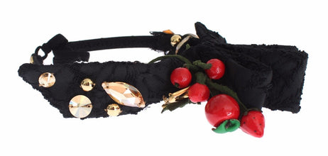Diadem Headband Tiara Berry Fruit Crystal Bow Hair Dolce & Gabbana