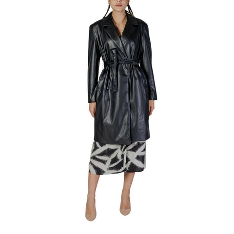 Only Black Polyester Coat