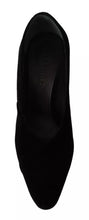 Jil Sander Black Leather Suede Block Heels Pumps Shoes