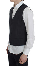 Gray Striped Formal Vest Dolce & Gabbana