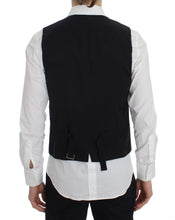 Gray Striped Formal Vest Dolce & Gabbana