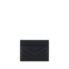 Saint Laurent Black Leather Card Holder