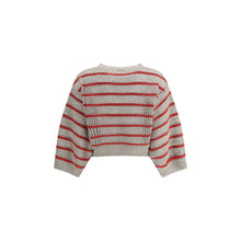 Sweater in perforated knit Brunello Cucinelli