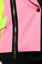 Dolce & Gabbana Multicolor Patchwork Embellished Coat Jacket