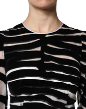 Dolce & Gabbana Black White Zebra A-line Sheath Mini Dress