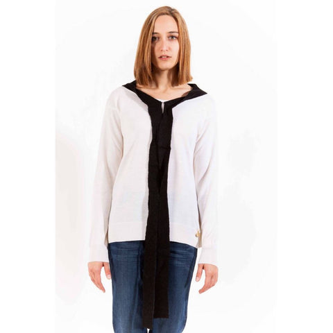 White Wool Women Sweater Love Moschino