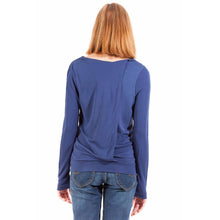 Blue Viscose Women T-Shirt Gant