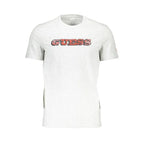 Gray Cotton Men T-Shirt Guess Jeans