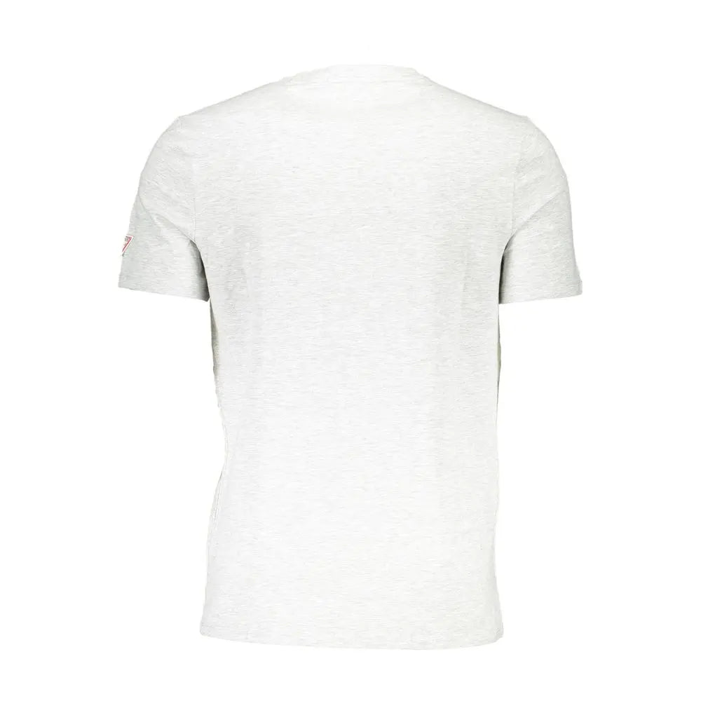 Gray Cotton Men T-Shirt Guess Jeans