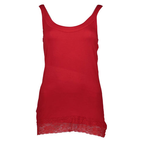 Red Cotton Women Tank Silvian Heach