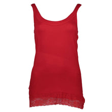 Red Cotton Women Tank Silvian Heach