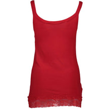 Red Cotton Women Tank Silvian Heach