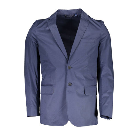 Blue Cotton Men Jacket Gant