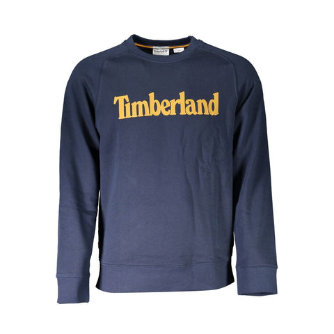Blue Cotton Unisex Sweatshirt Timberland