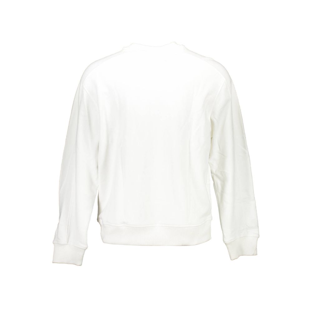 White Cotton Unisex Sweatshirt Calvin Klein