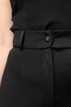 Dolce & Gabbana Black Nylon High Waist Slim Fit Pants