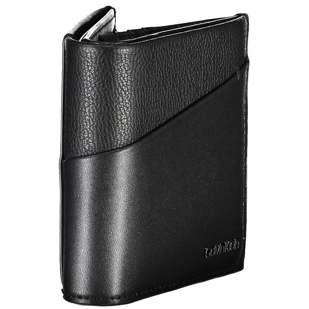 Calvin Klein Black Recycled Polyester Men Wallet