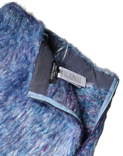 Dolce & Gabbana Multicolor Plush High Waist Mini Skirt