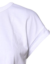 Dolce & Gabbana White Cotton Crew Neck Cropped T-shirt Top