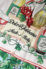 Dolce & Gabbana Multicolor Short Sleeve Silk Food Shirt Top