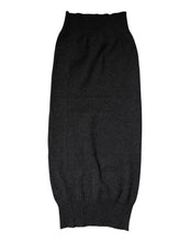 Dolce & Gabbana Black Cashmere Knitted Neck Warmer Foulard Scarf